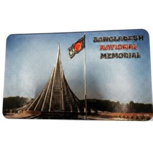 Bangladesh National Memorial Wooden Magnet for Car Fridge Locker 3x2 inch