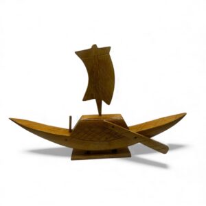 Wooden Boat 16x9 inch