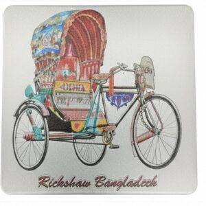 Bangladesh Rickshaw Magnet for Car Fridge Locker 2.5x2.75 inch