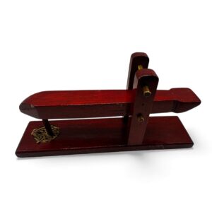 Dheki || Wooden  Dheki Red 9x2.5x4 Inch