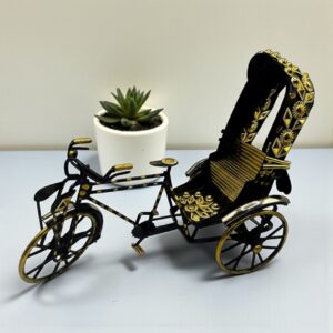 Rickshaw || Vintage Rickshaw Metal Gold Color Zem