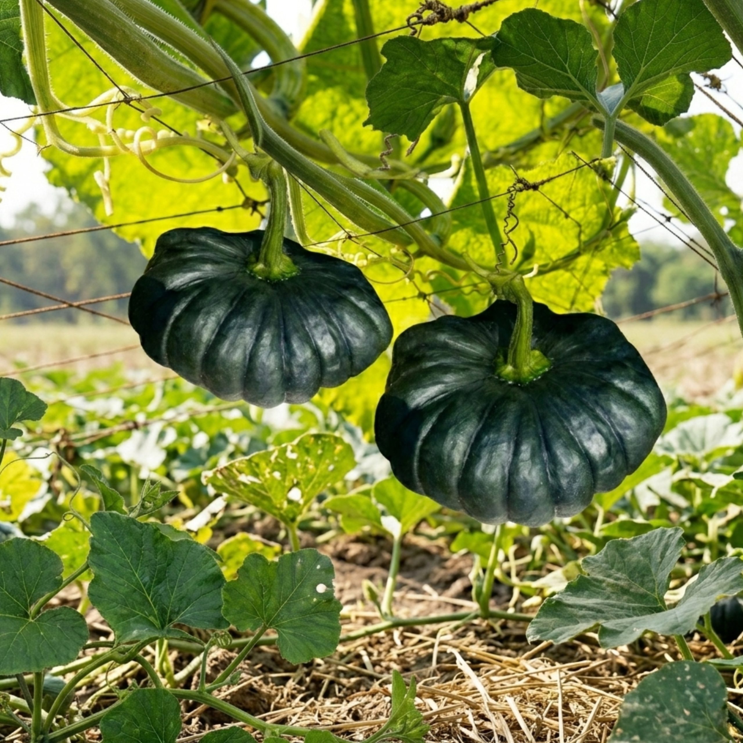 Pumpkin Thai Black Diamond Seeds | Premium Dark Green Thai Pumpkin Hybrid for Planting - Image 3